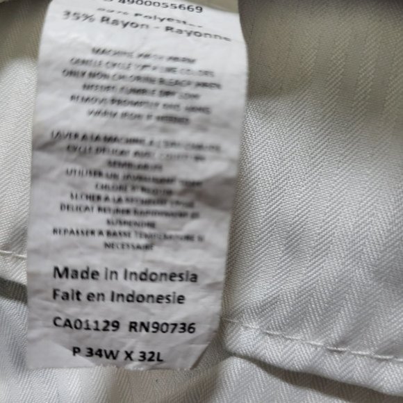 Calvin Klein Men’s Dress Pants 34x32 Black Straight Fit - Picture 9 of 16